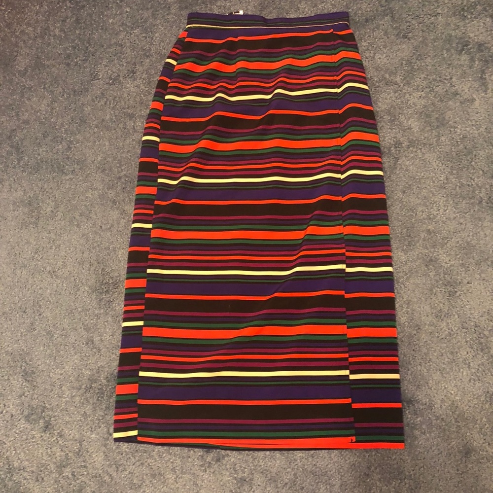 Vintage striped long skirt
